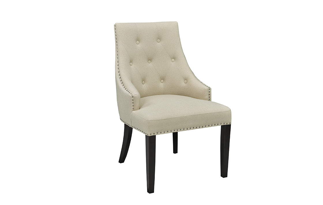 Ella Beige Linen Dining Chair