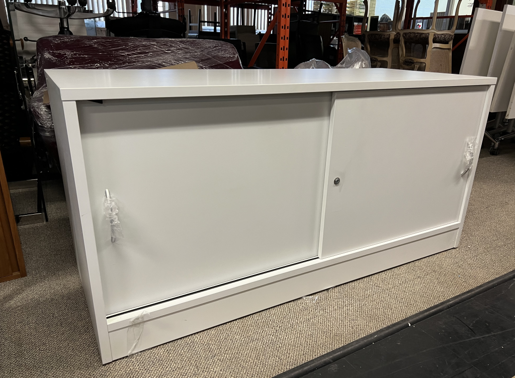 White Storage Credenza