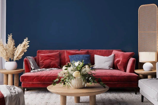 How to Style Your Living Room with a Red Sofa