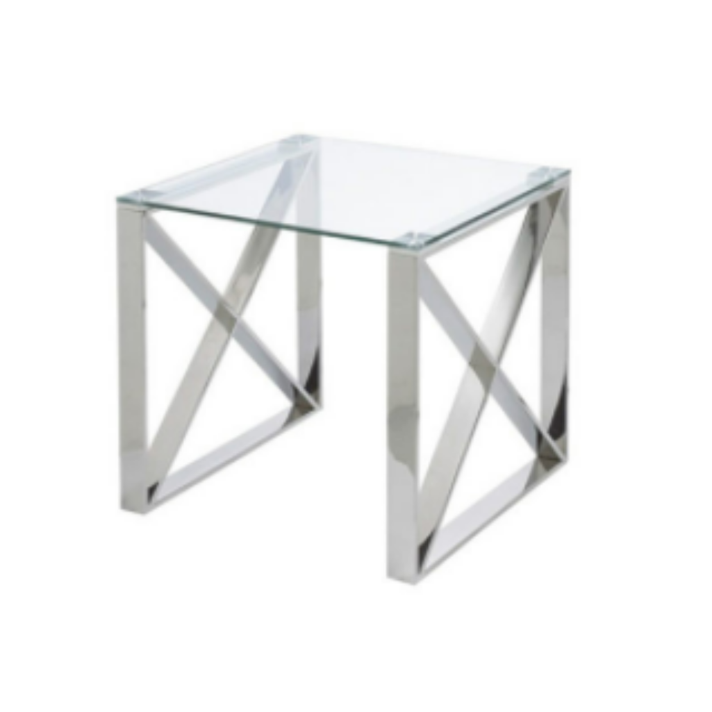 X Leg End Table