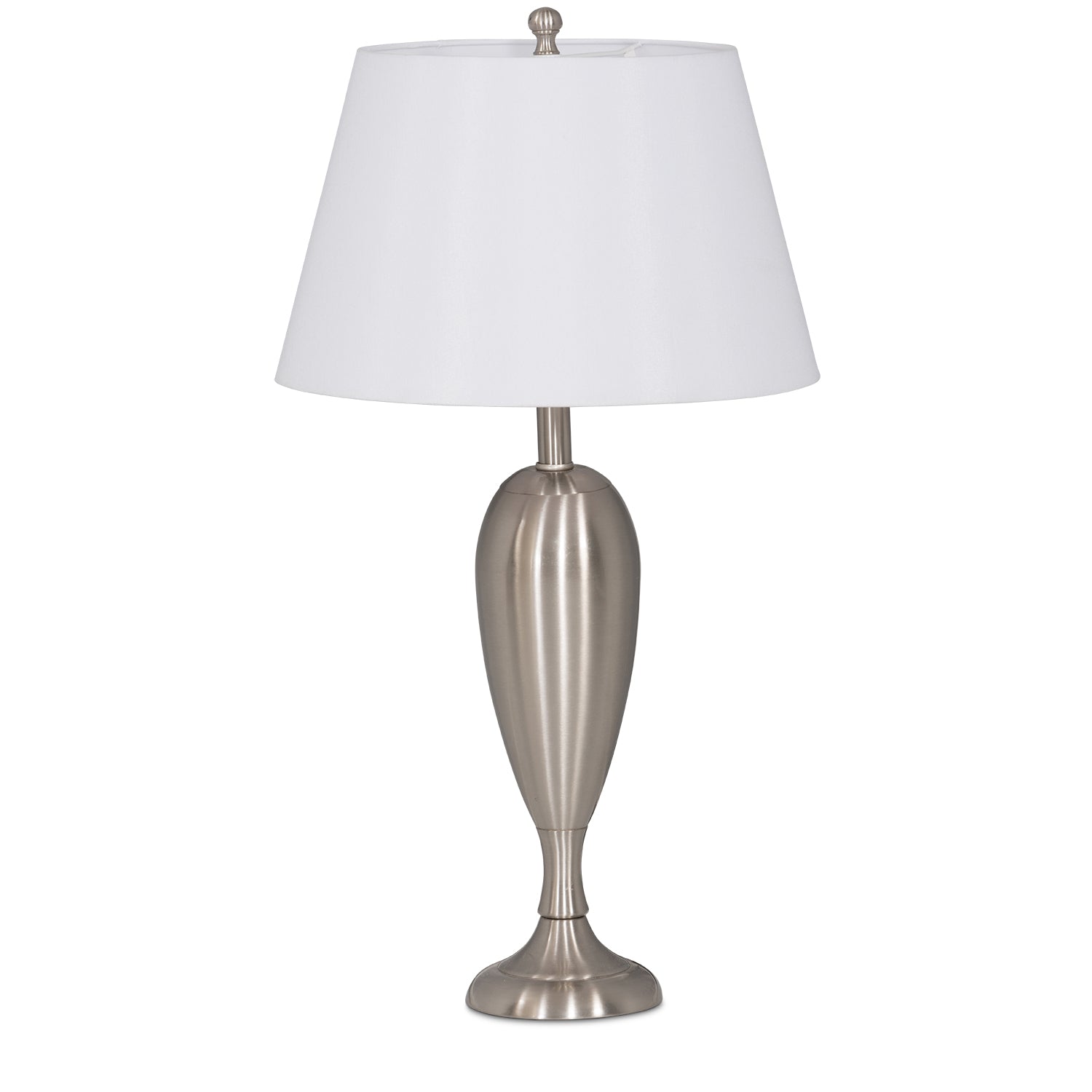 Pewter Oval Lamp